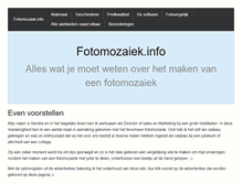 Tablet Screenshot of fotomozaiek.info
